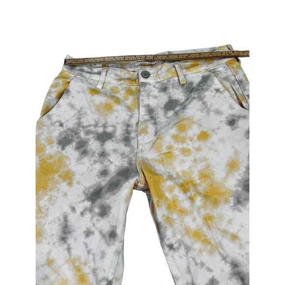 PacSun Carpenter Tie-Dye Pants Yellow & Gray Size 32 Mens Casual Style - Picture 11 of 11